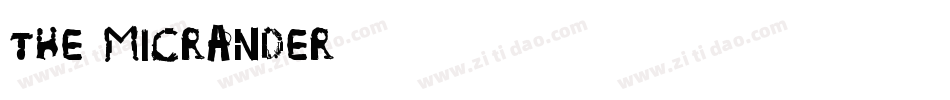 The Micrander字体转换